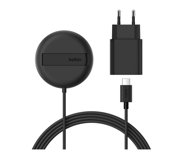 Belkin Ładowarka magnetyczna, Qi2 15W, rozkładana, zasilacz 20W, cz - 1363157 - zdjęcie